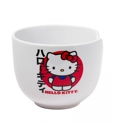 Hello Kitty Ceramic Ramen Bowl and Chopstick Set (Japan Logo) $11.79 Home Goods