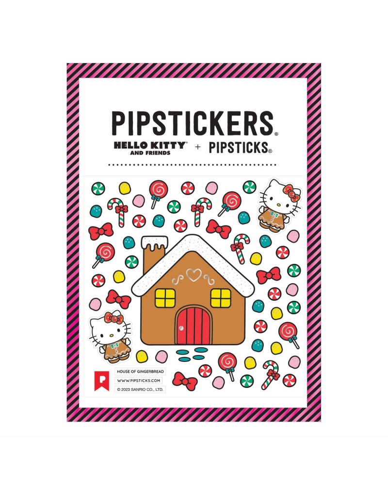 Hello Kitty x Pipsticks House Of Gingerbread Sticker Sheet $2.74 Stationery