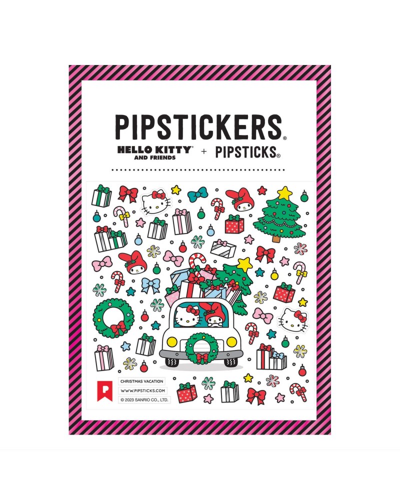 Hello Kitty And Friends x Pipsticks Christmas Vacation Sticker Sheet $2.05 Stationery