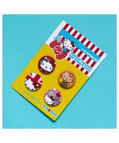 Hello Kitty Friends Around The World Tour Button Set (Places) $1.61 Accessories