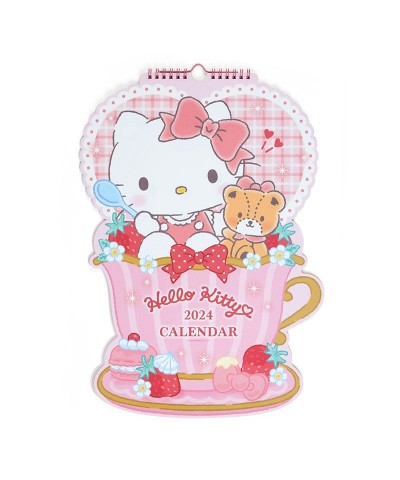 Hello Kitty 2024 Die-Cut Wall Calendar $11.25 Seasonal