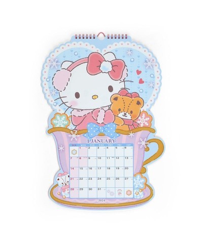 Hello Kitty 2024 Die-Cut Wall Calendar $11.25 Seasonal