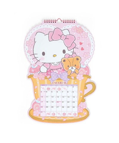 Hello Kitty 2024 Die-Cut Wall Calendar $11.25 Seasonal