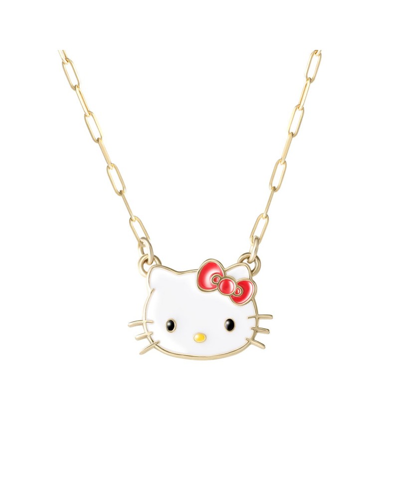 Hello Kitty 10K Yellow Gold Mini Link Necklace $149.60 Jewelry