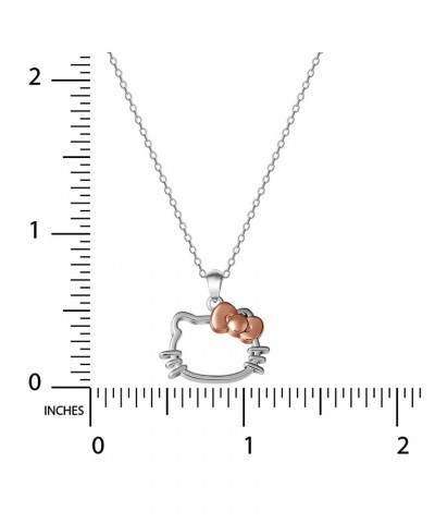 Hello Kitty Sterling Silver Silhouette Necklace $23.04 Jewelry