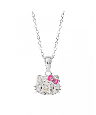 Hello Kitty Sterling Silver Crystal Necklace $19.68 Jewelry