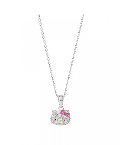 Hello Kitty Sterling Silver Crystal Necklace $19.68 Jewelry