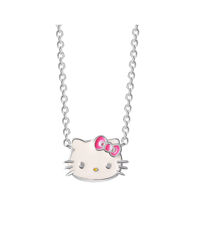 Hello Kitty Sterling Silver Enamel Necklace $21.56 Jewelry