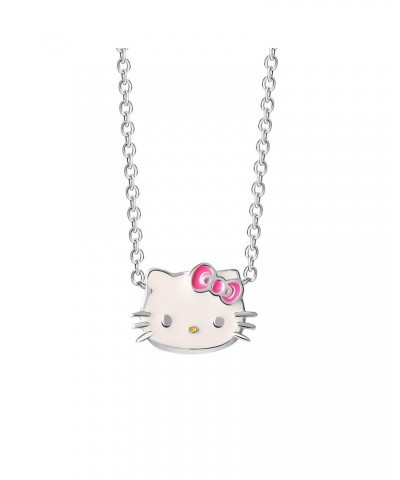 Hello Kitty Sterling Silver Enamel Necklace $21.56 Jewelry