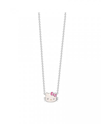 Hello Kitty Sterling Silver Enamel Necklace $21.56 Jewelry