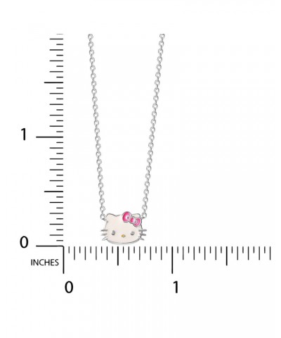 Hello Kitty Sterling Silver Enamel Necklace $21.56 Jewelry