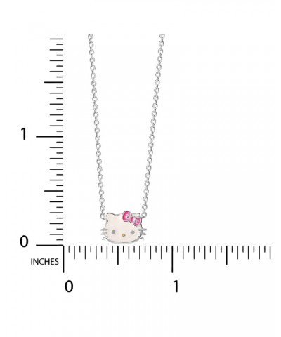 Hello Kitty Sterling Silver Enamel Necklace $21.56 Jewelry