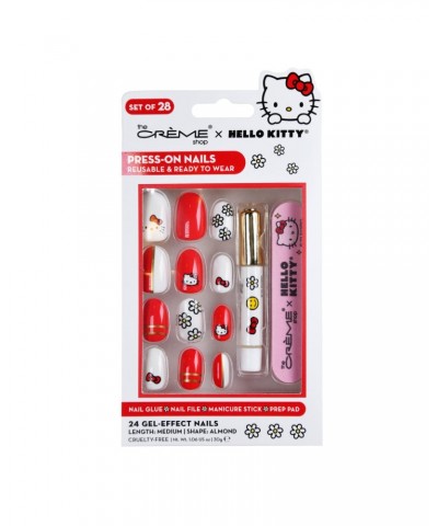 Hello Kitty x The Crème Shop Reusable Press-On Nail Kit $5.79 Beauty