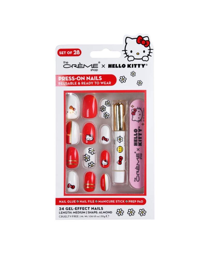 Hello Kitty x The Crème Shop Reusable Press-On Nail Kit $5.79 Beauty