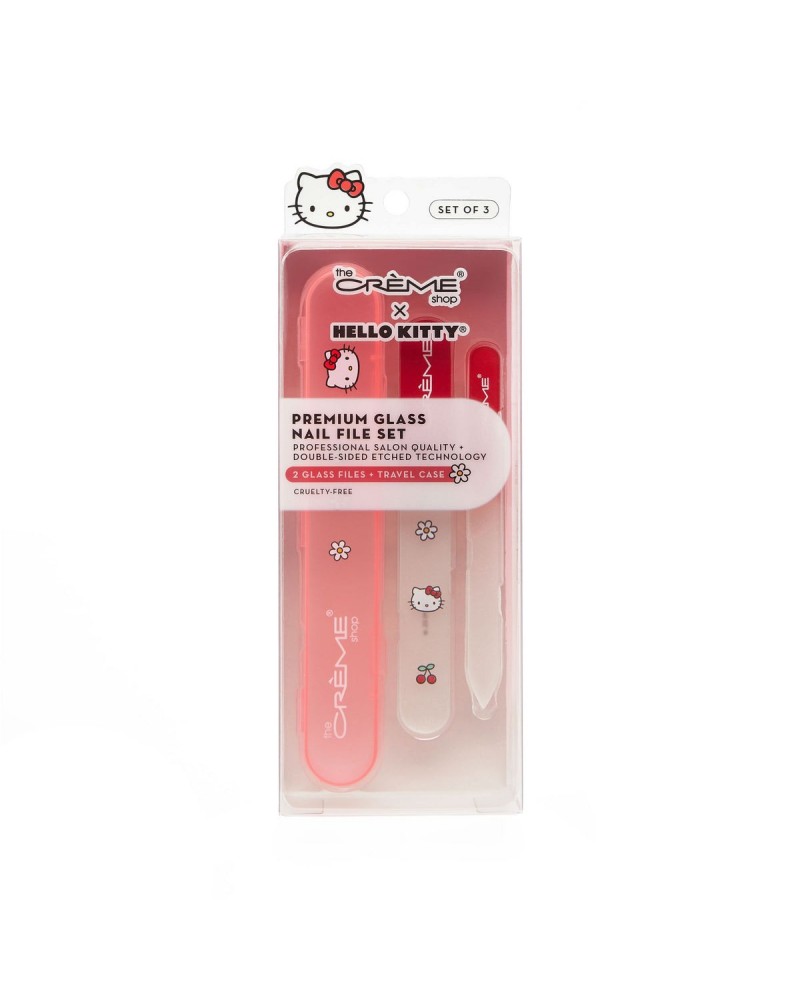 Hello Kitty x The Crème Shop Premium Glass Nail File Set (Red) $6.11 Beauty