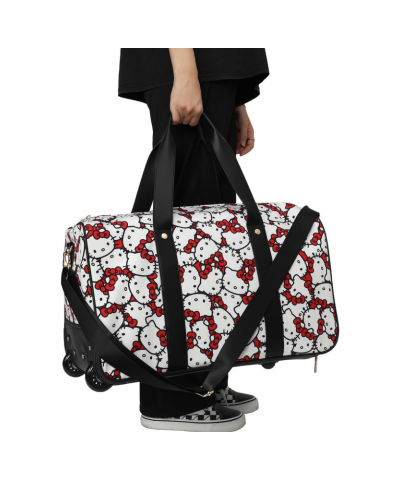 Hello Kitty All-Over Print Rolling Duffle Bag $51.00 Travel