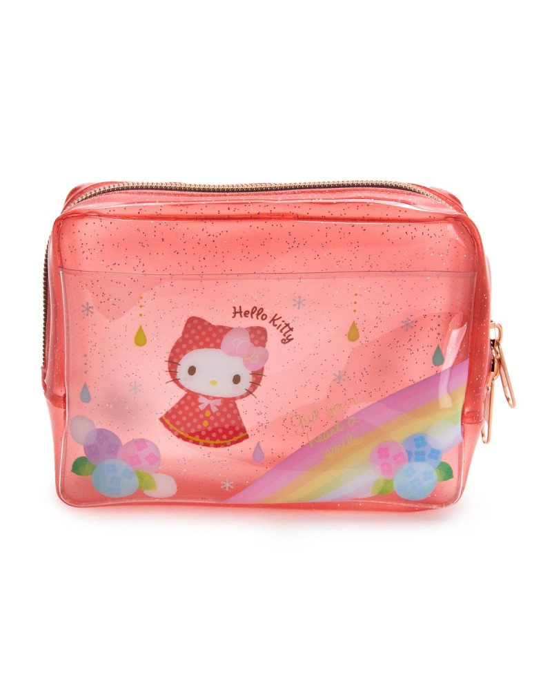 Hello Kitty Glitter Zipper Pouch (Rainy Days Series) $17.64 Bags