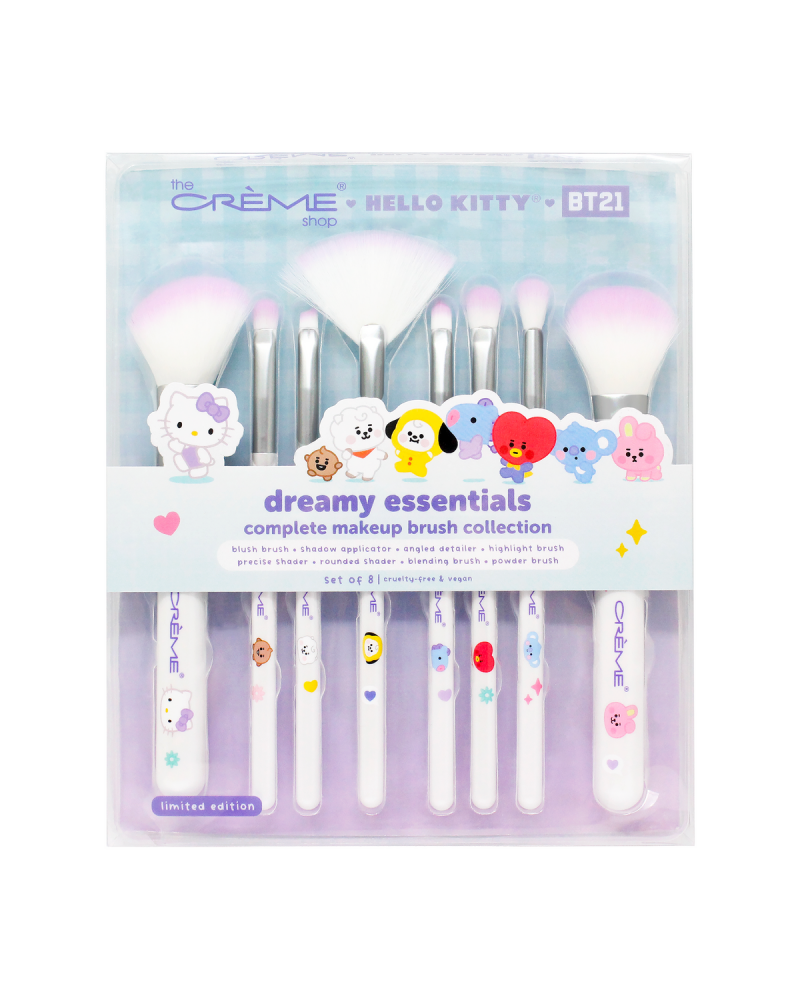 Hello Kitty & BT21 Dreamy Essentials Makeup Brush Collection (Set of 8) $13.44 Beauty