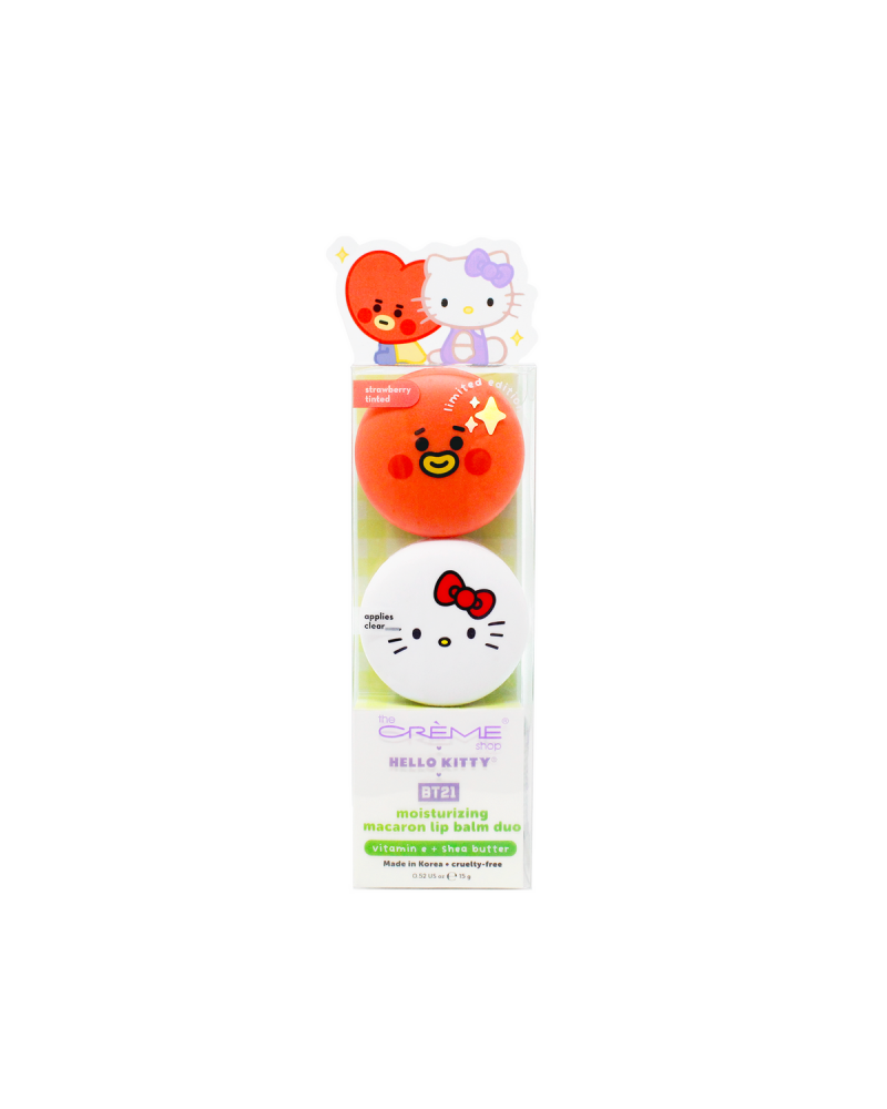 Hello Kitty & BT21 TATA Moisturizing Macaron Lip Balm Duo $10.62 Beauty