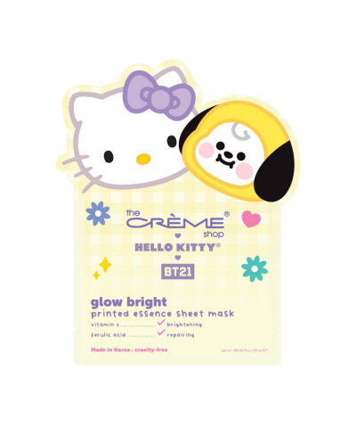 Hello Kitty & BT21 Glow Bright Printed Essence Sheet Mask $2.04 Beauty