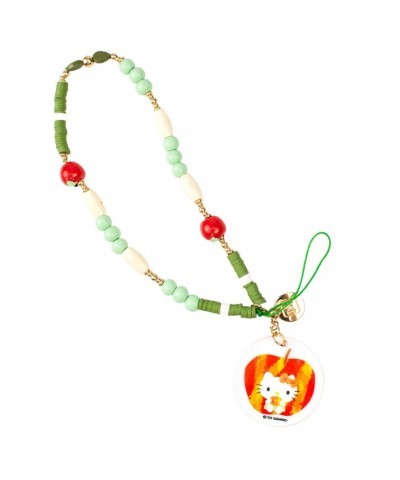 Hello Kitty Apple Beaded Charm Mobile Phone Wrist Strap $7.35 Charm Strap