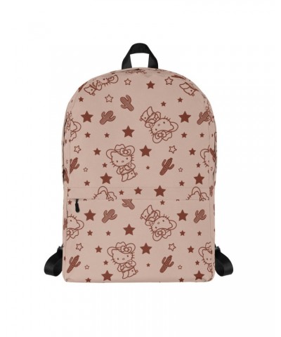 Hello Kitty Tan Western All-over Print Backpack $23.84 Bags