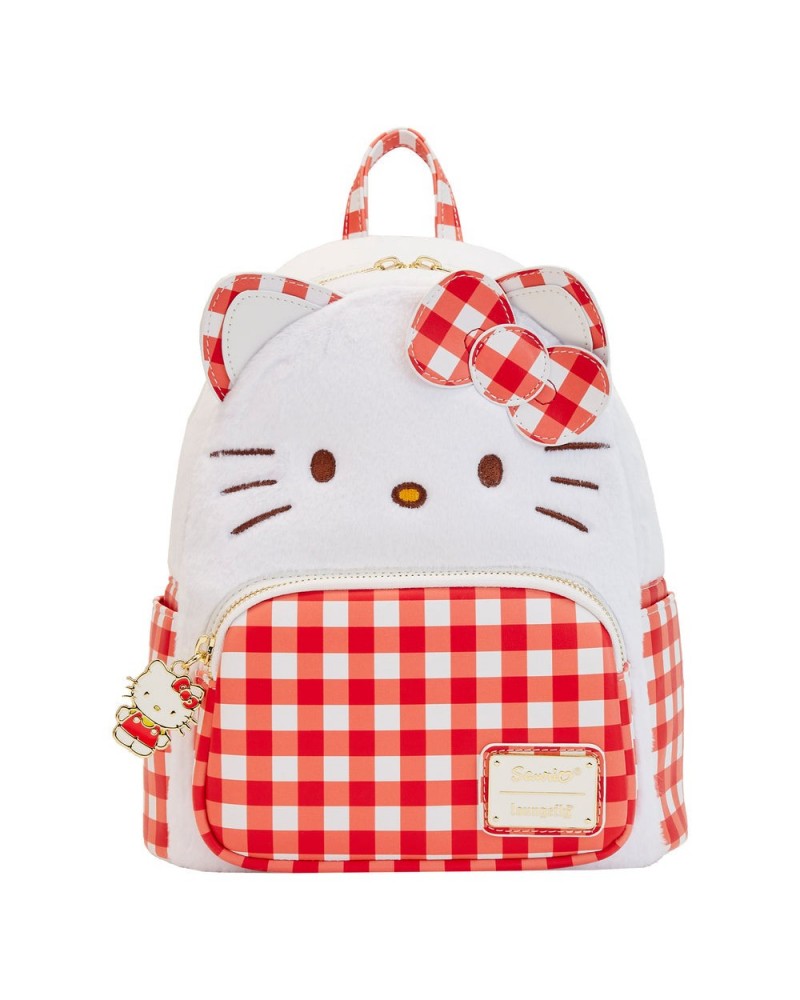 Hello Kitty x Loungefly Gingham Mini Backpack $40.32 Bags