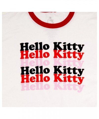 Hello Kitty Sanrio Original Logo Ringer Tee $4.40 Apparel