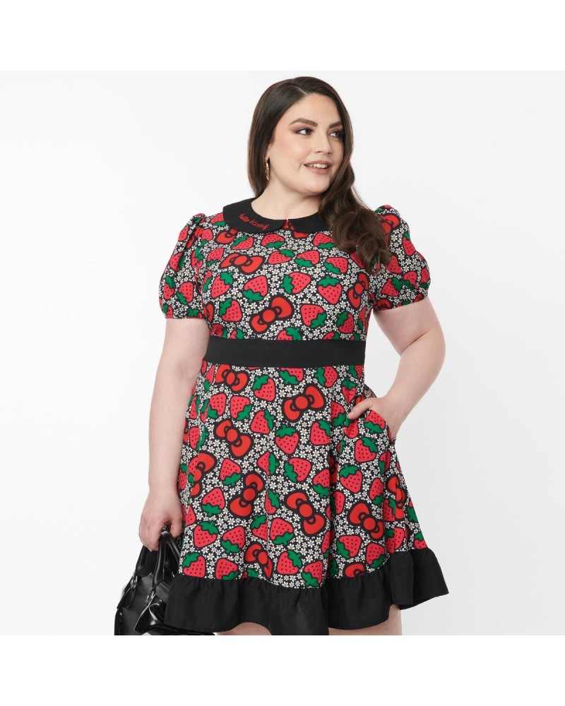 Hello Kitty x Smak Parlour Strawberry Pocket Dress $36.04 Apparel