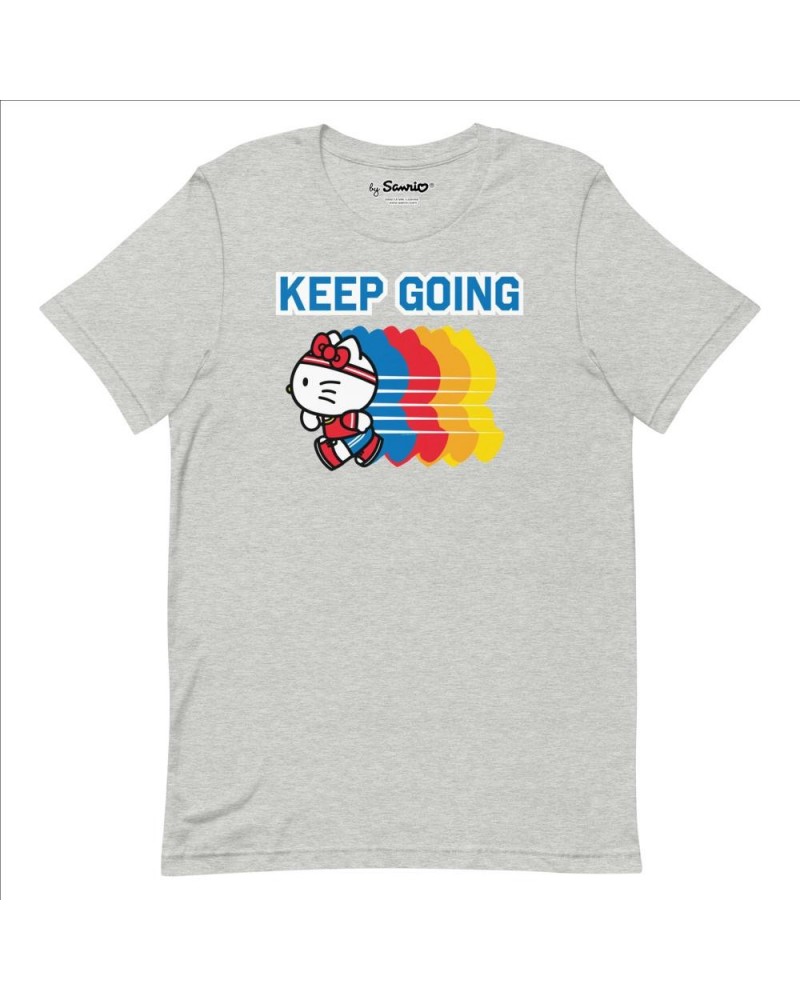 Hello Kitty Keep Going T-Shirt (Athletic Heather) $12.96 Apparel