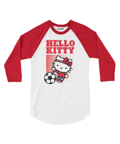 Hello Kitty Soccer Raglan $10.25 Apparel