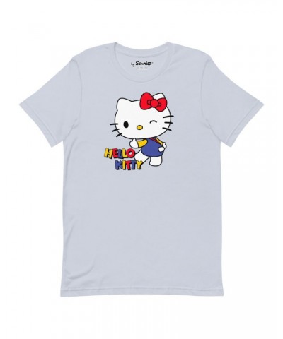 Hello Kitty Primary Logo T-Shirt Light Blue $12.00 Apparel