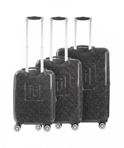 Hello Kitty x FUL 3-Piece Hardshell Luggage Set in Black $215.46 Travel