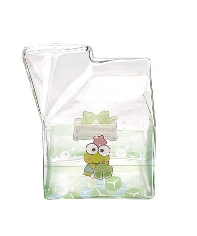 Keroppi Kawaii Glass Milk Carton Cup $13.72 Home Goods