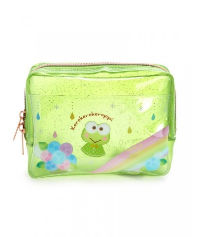 Keroppi Glitter Zipper Pouch (Rainy Days Series) $9.60 Bags