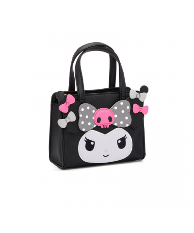 Kuromi 2-Way Mini Black Handbag (Dainty Doll Series) $23.04 Bags