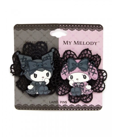 Kuromi & My Melody Lolita MeloKuro Lace Pin Set $7.50 Accessories