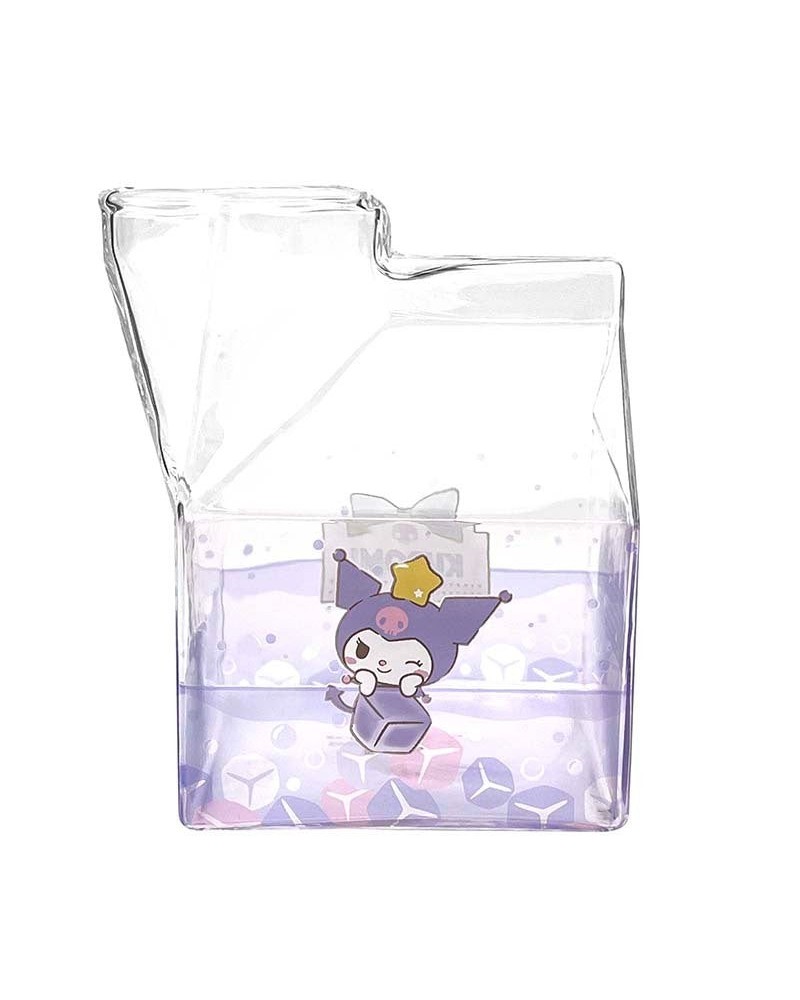 Kuromi Kawaii Glass Milk Carton Cup $12.88 Home Goods