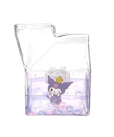 Kuromi Kawaii Glass Milk Carton Cup $12.88 Home Goods