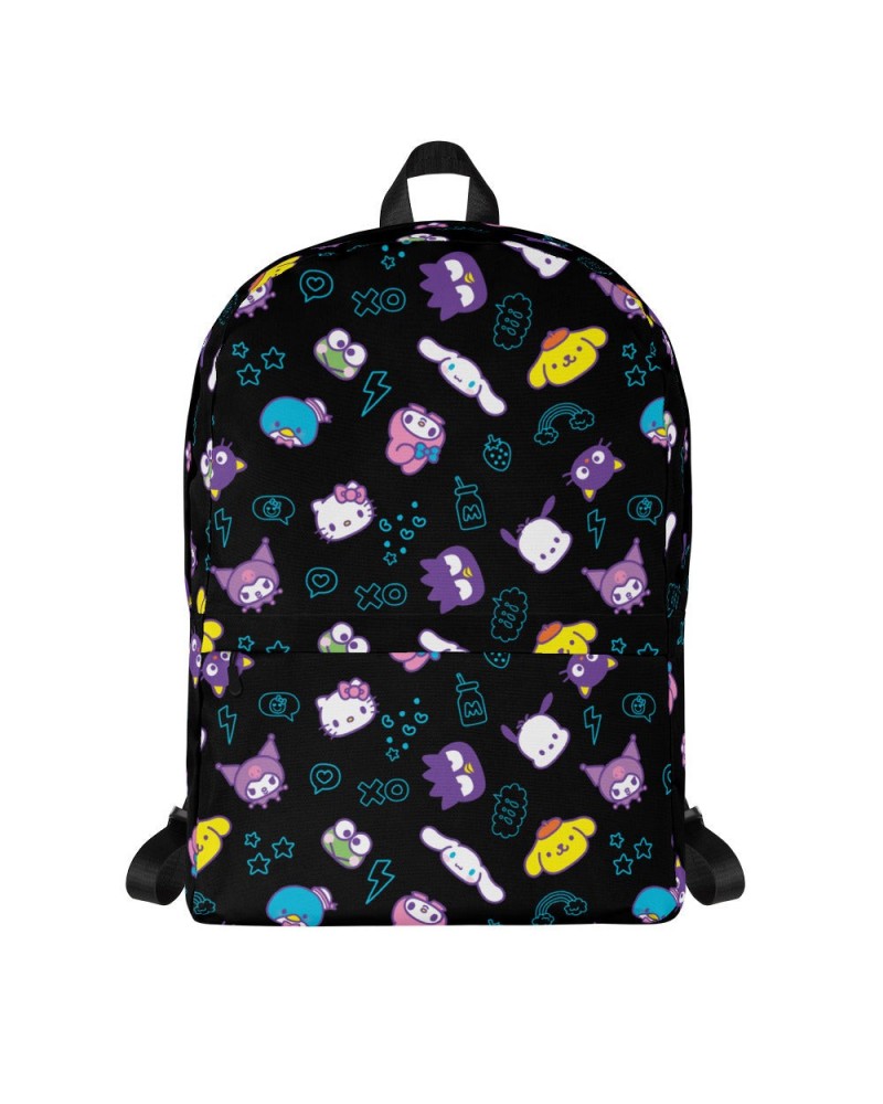 Hello Kitty and Friends Electric Doodle All-over Print Backpack $25.64 Bags