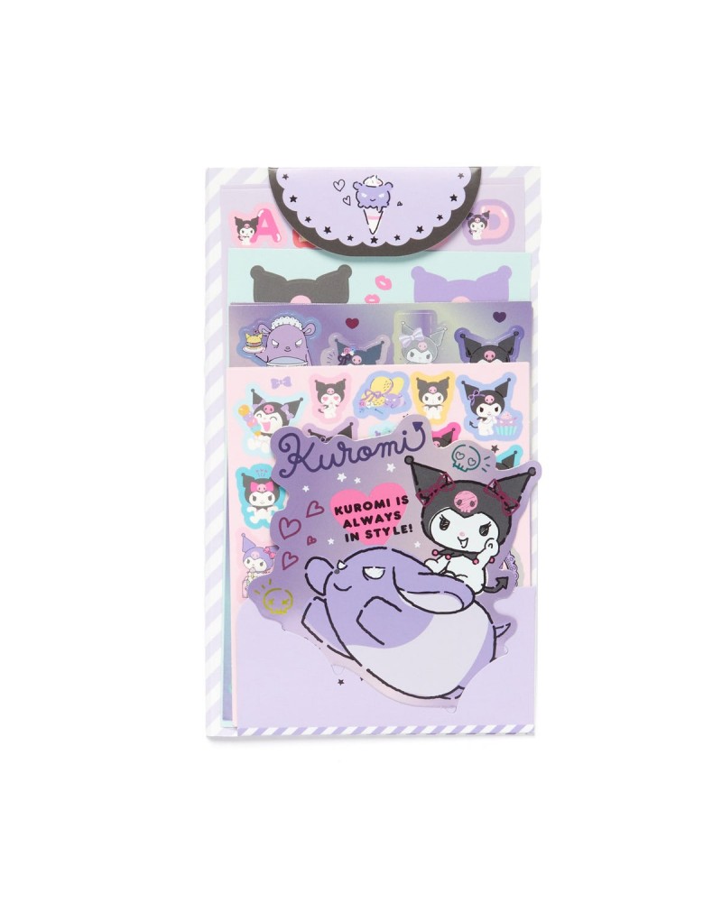 Kuromi Variety Sticker Sheet Set $3.56 Stationery