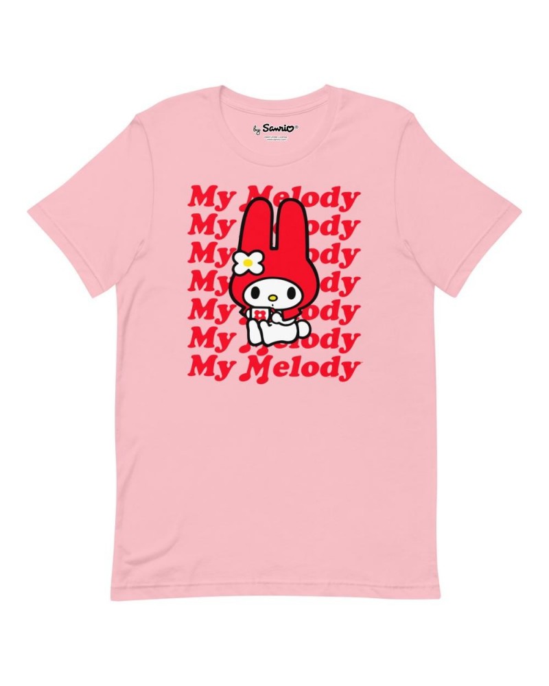 My Melody Red Logo T-Shirt Pink $9.84 Apparel