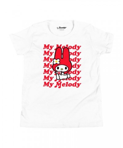 Youth My Melody Red Logo T-Shirt White $9.55 Apparel