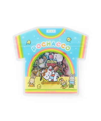 Pochacco 24-Piece Summer Tee Mini Sticker Pack $2.74 Stationery