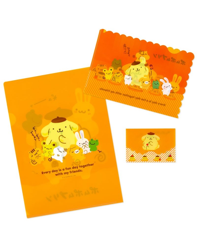 Pompompurin Clear File Folder Set of 3 (Team Pudding Series) $3.77 Stationery