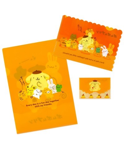 Pompompurin Clear File Folder Set of 3 (Team Pudding Series) $3.77 Stationery