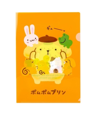 Pompompurin Clear File Folder Set of 3 (Team Pudding Series) $3.77 Stationery