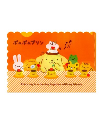 Pompompurin Clear File Folder Set of 3 (Team Pudding Series) $3.77 Stationery