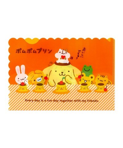 Pompompurin Clear File Folder Set of 3 (Team Pudding Series) $3.77 Stationery