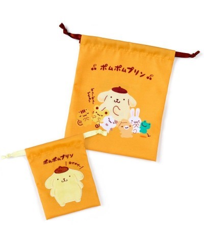 Pompompurin Drawstring Bag Set (Team Pudding Series) $3.68 Bags